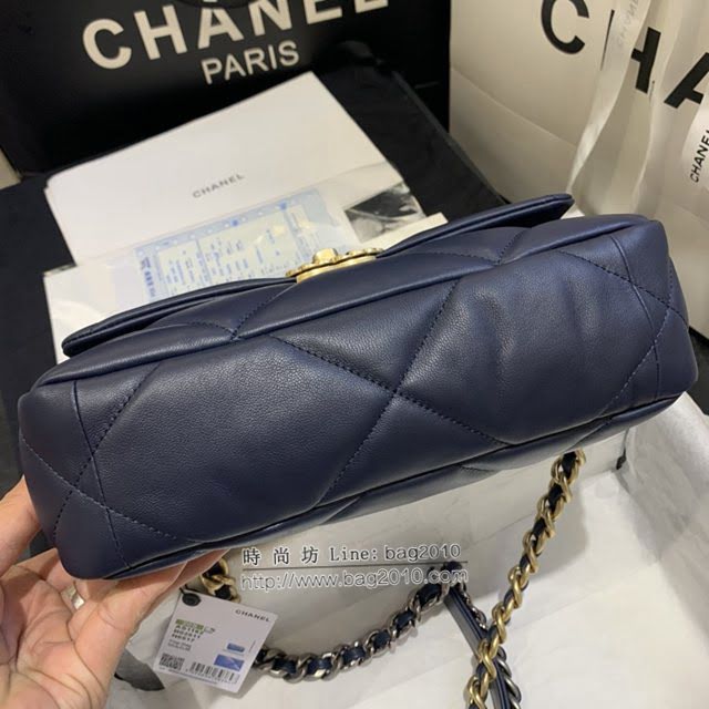 Chanel女包 香奈兒專櫃最新款大菱格豆腐包 Chanel19bag小號羊皮鏈條手提肩背女包 AS1160  djc4162